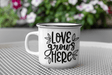 Love Grows Here Plant Mom Mug by WinsterCreations™ Official Store - Vysn