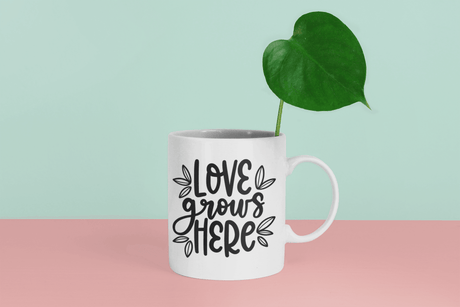 Love Grows Here Plant Mom Mug by WinsterCreations™ Official Store - Vysn