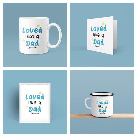 Loved Like A Dad Fathers Day Collection by WinsterCreations™ Official Store - Vysn