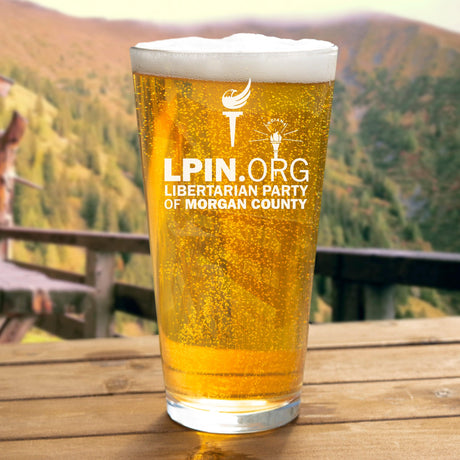 LP Indiana - Morgan County Pint Glass by Proud Libertarian - Vysn