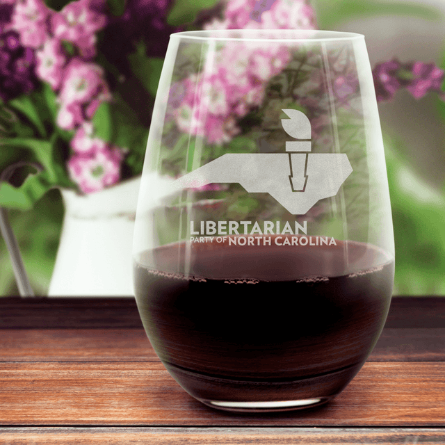 LPNC Stemless Wine Glass by Proud Libertarian - Vysn