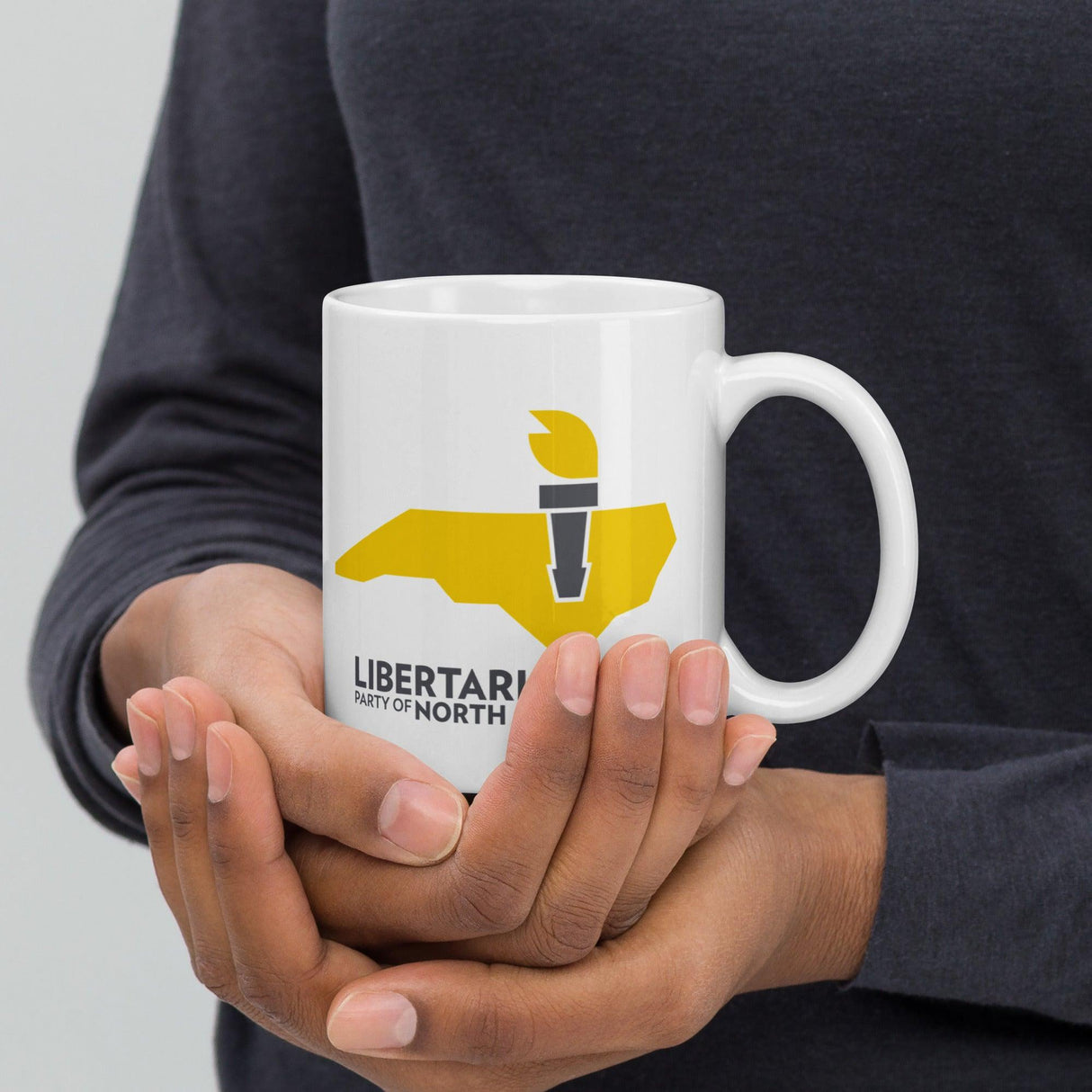 LPNC White glossy mug by Proud Libertarian - Vysn