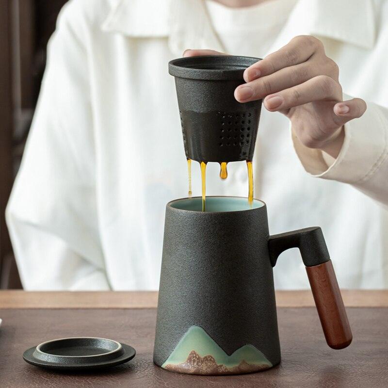 LUWU Mountain Ceramic Tea Mug by Blak Hom - Vysn