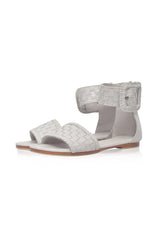 Madagascar Woven Leather Sandals by ELF - Vysn