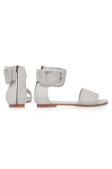 Madagascar Woven Leather Sandals by ELF - Vysn