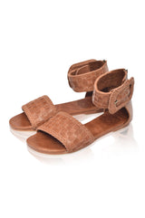 Madagascar Woven Leather Sandals by ELF - Vysn