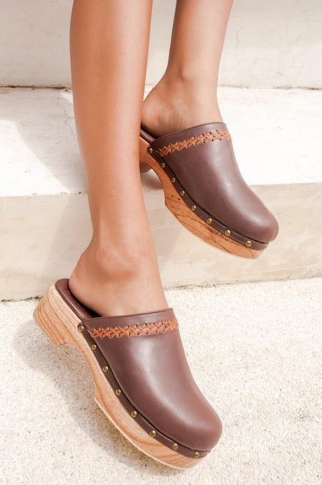 Malibu Leather Clogs by ELF - Vysn