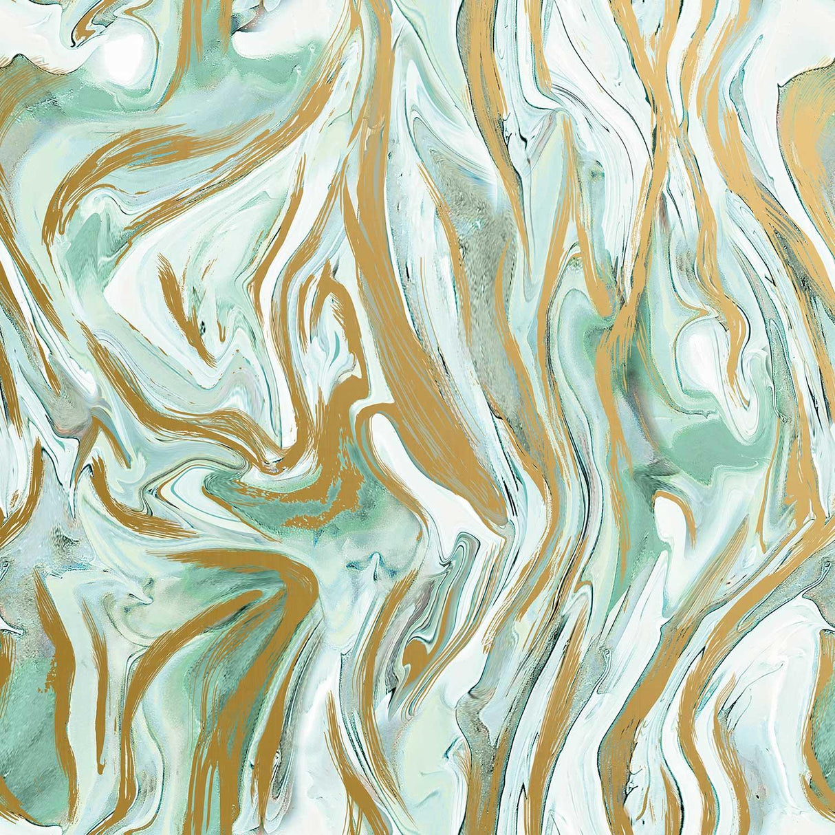 Marbleized Mint Gift Wrap by Present Paper - Vysn