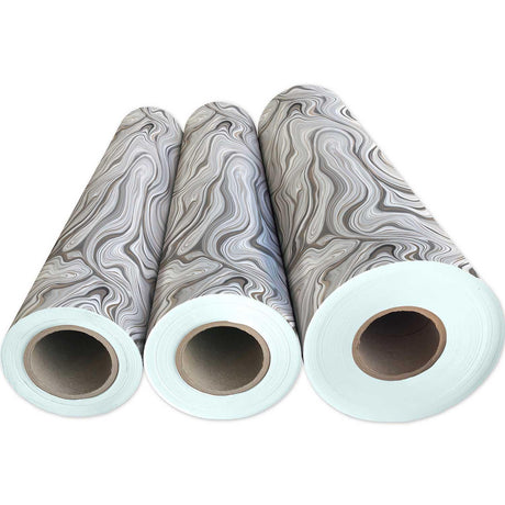 Marbleized Silver Gift Wrap by Present Paper - Vysn