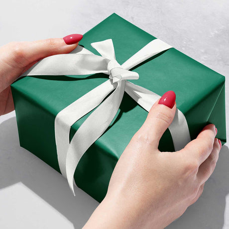 Matte Hunter Green Gift Wrap by Present Paper - Vysn