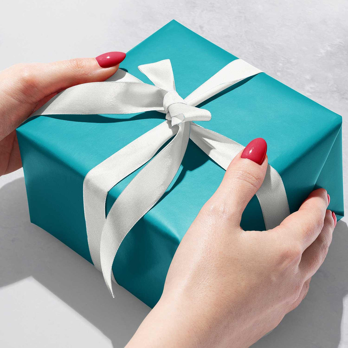 Matte Turquoise Gift Wrap by Present Paper - Vysn