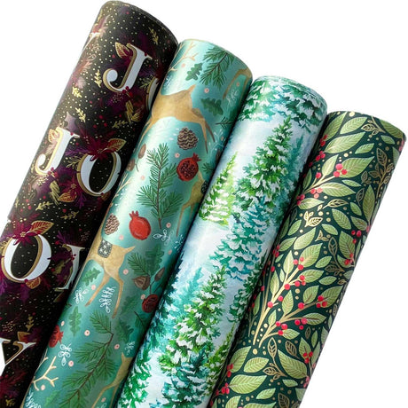 Mature Christmas Wrapping Paper Roll Bundle by Present Paper - Vysn