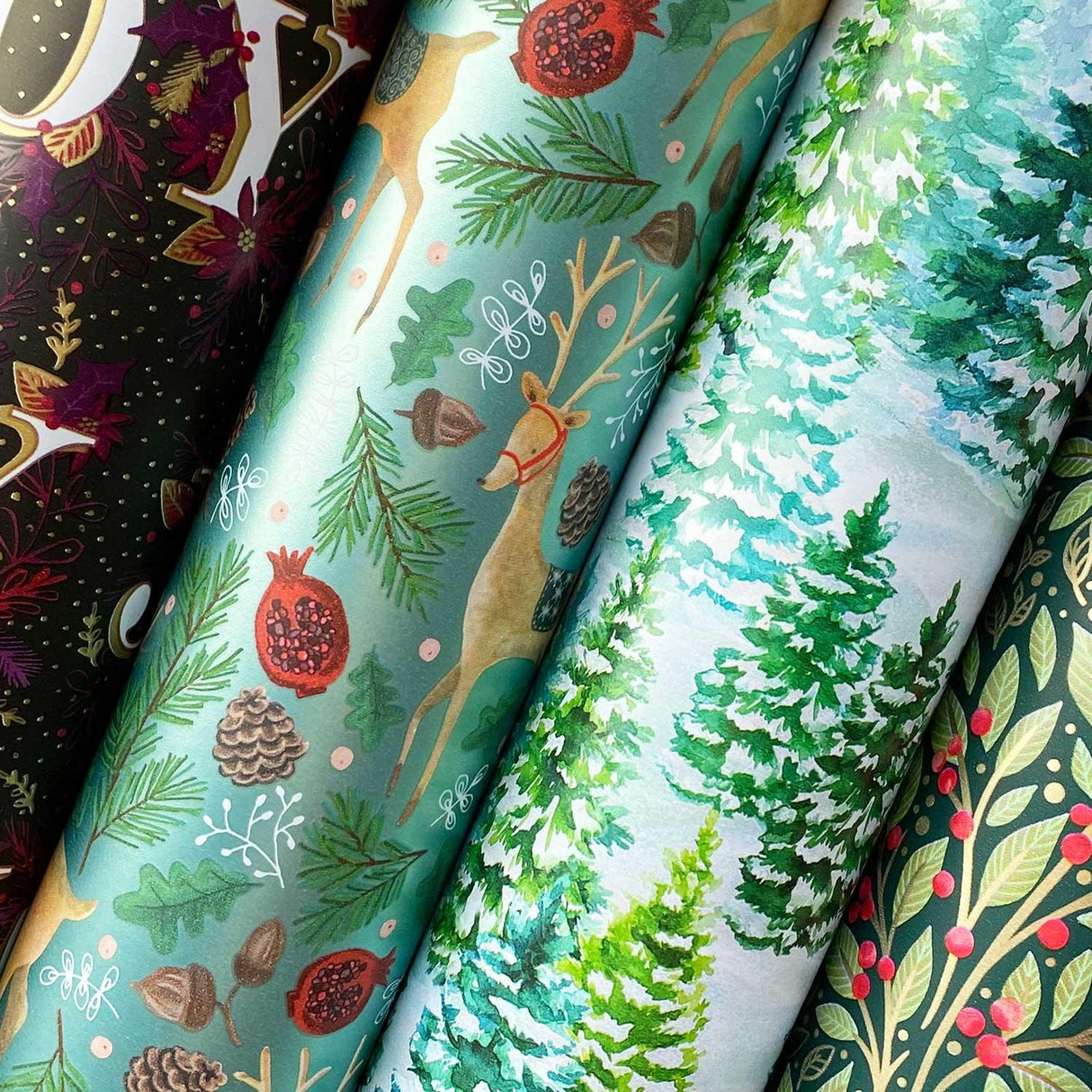 Mature Christmas Wrapping Paper Roll Bundle by Present Paper - Vysn