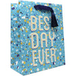 Medium Birthday Gift Bags, Best Day Ever with Foil Accents and Tassel by Present Paper - Vysn