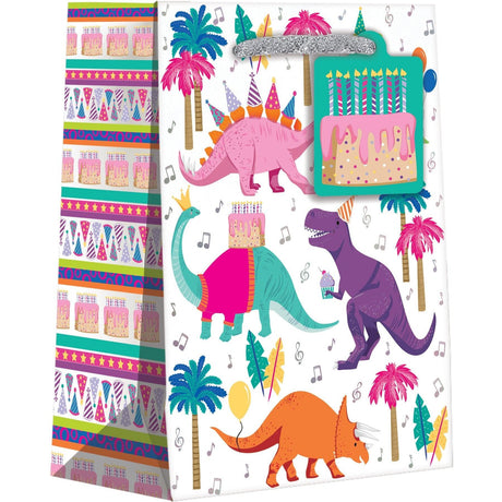 Medium Birthday Gift Bags, Dino Party by Present Paper - Vysn