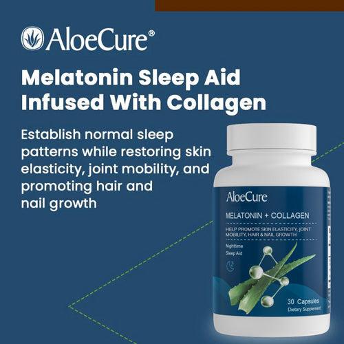 Melatonin + Collagen Sleep Support by AloeCure - Vysn