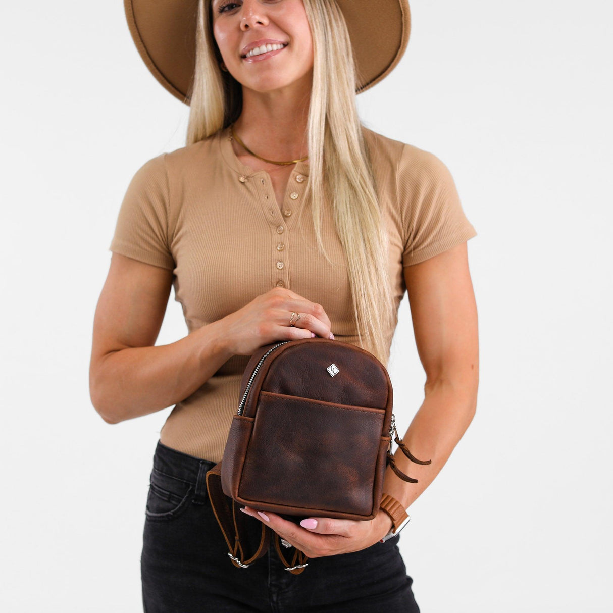 Mini Leather Backpack by Lifetime Leather Co - Vysn