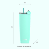 Mint Aqualina Tumbler - Built in Straw by ASOBU® - Vysn