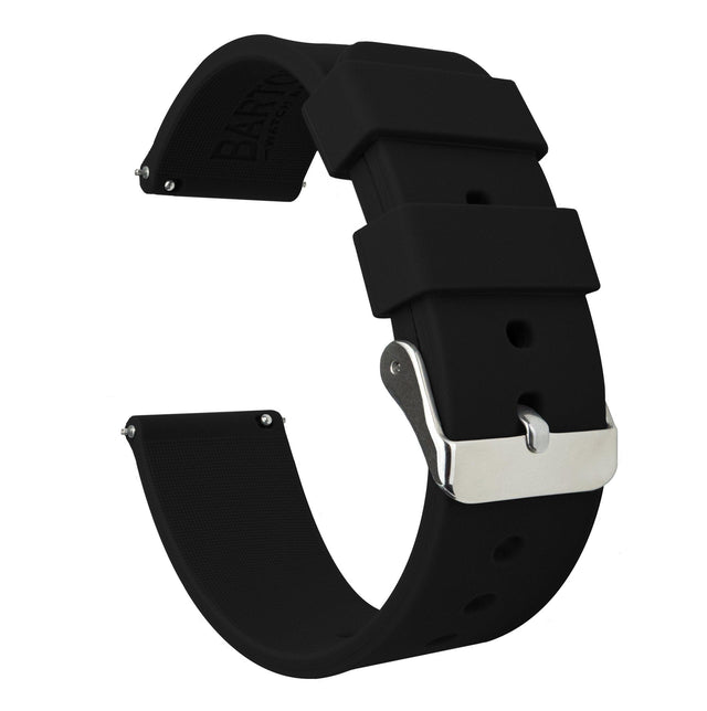 Mobvoi TicWatch | Silicone | Black by Barton Watch Bands - Vysn