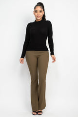 Mock Neck Long Sleeve Top - VYSN