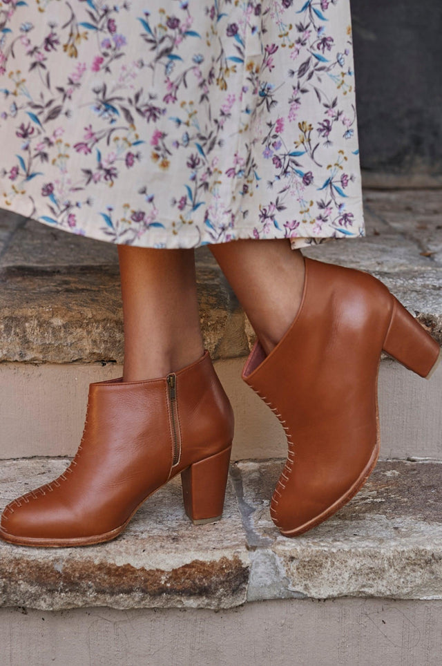 Monte Carlo Leather Booties by ELF - Vysn