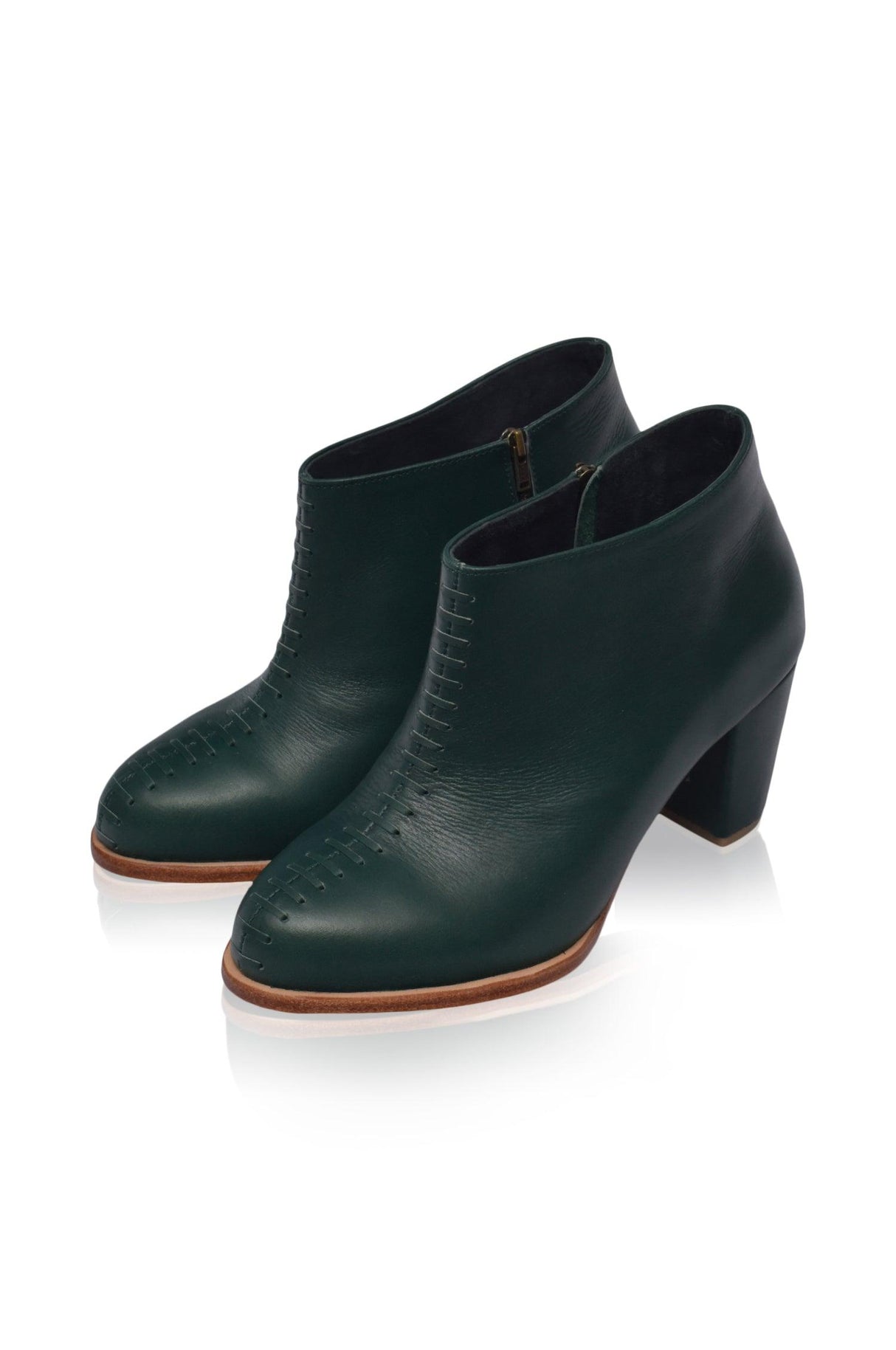 Monte Carlo Leather Booties by ELF - Vysn