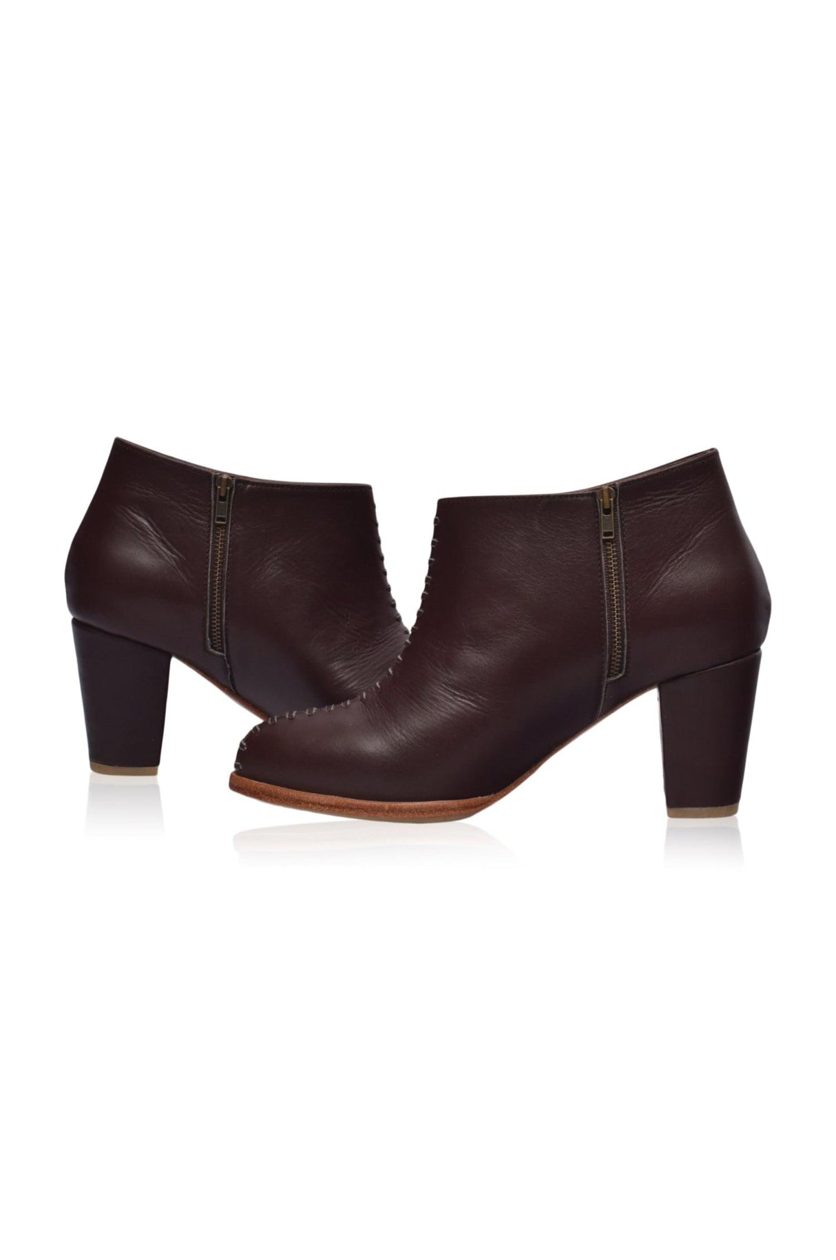 Monte Carlo Leather Booties by ELF - Vysn