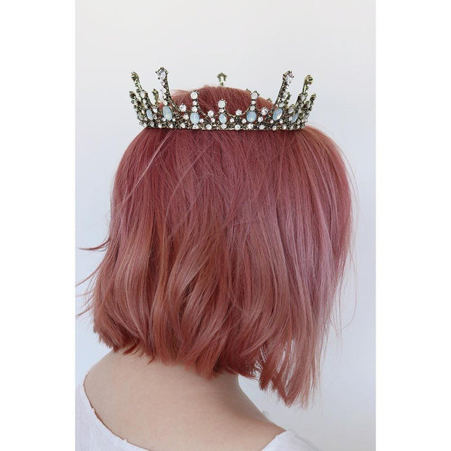 Moonlight Ice Queen Crown Tiara in Opal and Champagne Gold or Silver (2 Options) by The Bullish Store - Vysn