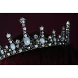 Moonlight Ice Queen Crown Tiara in Opal and Champagne Gold or Silver (2 Options) by The Bullish Store - Vysn