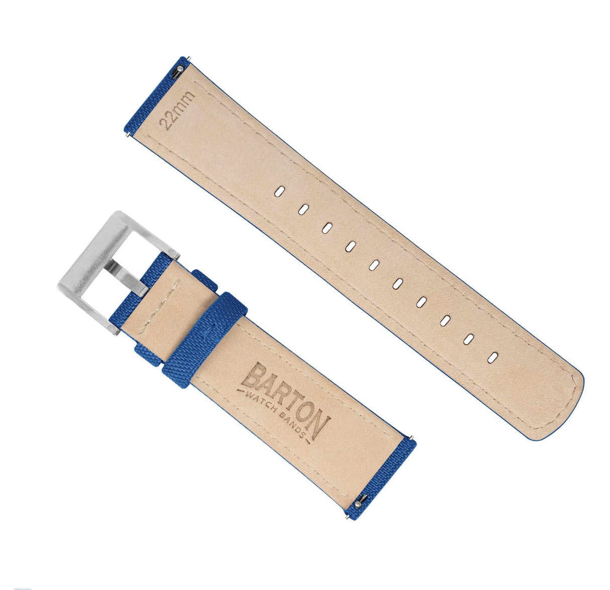 Moto 360 Gen2 | Sailcloth Quick Release | Royal Blue by Barton Watch Bands - Vysn