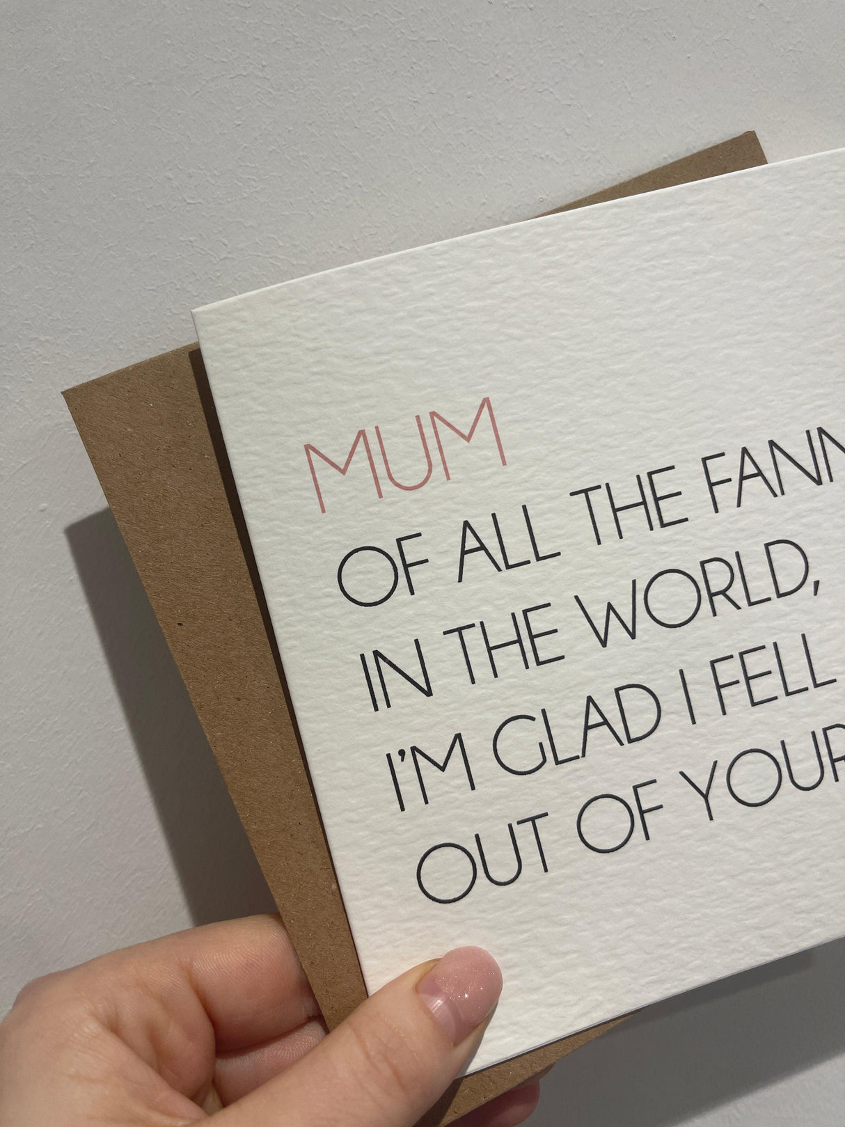 Mum Of All The Mothers Day Cute Funny Humorous Hammered Card & Envelope by WinsterCreations™ Official Store - Vysn