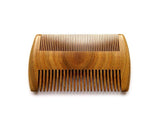 Natural Green Sandalwood Peach Wood Anti Static Pocket Hair Beard Handmade Comb by Plugsus Home Furniture - Vysn