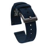 Navy Blue | Crafted Canvas by Barton Watch Bands - Vysn