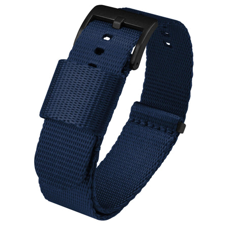 Navy Blue | Elite Nylon NATO® Style by Barton Watch Bands - Vysn