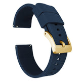 Navy Blue | Elite Silicone by Barton Watch Bands - Vysn