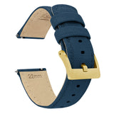 Navy Blue | Sailcloth Quick Release by Barton Watch Bands - Vysn