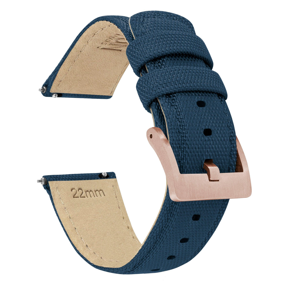 Navy Blue | Sailcloth Quick Release by Barton Watch Bands - Vysn