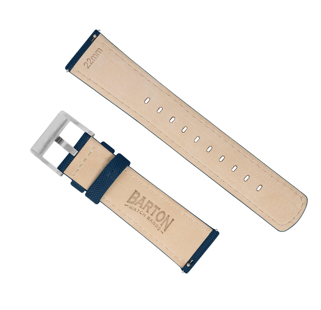 Navy Blue | Sailcloth Quick Release by Barton Watch Bands - Vysn