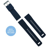 Navy Blue Top / Crimson Red Bottom | Elite Silicone by Barton Watch Bands - Vysn