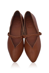 New Love Leather Ballet Flats by ELF - Vysn