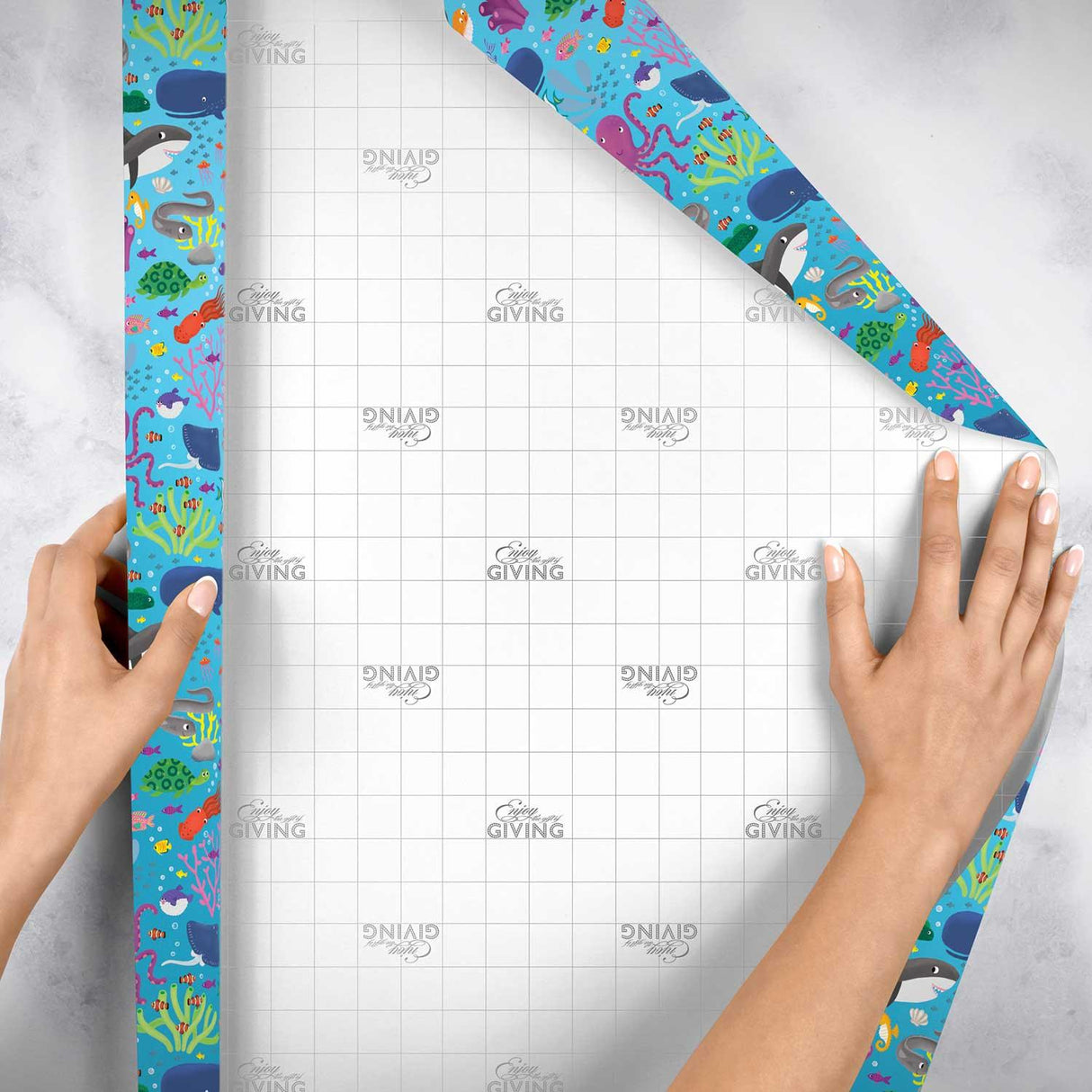 Ocean Friends Kids Gift Wrap by Present Paper - Vysn