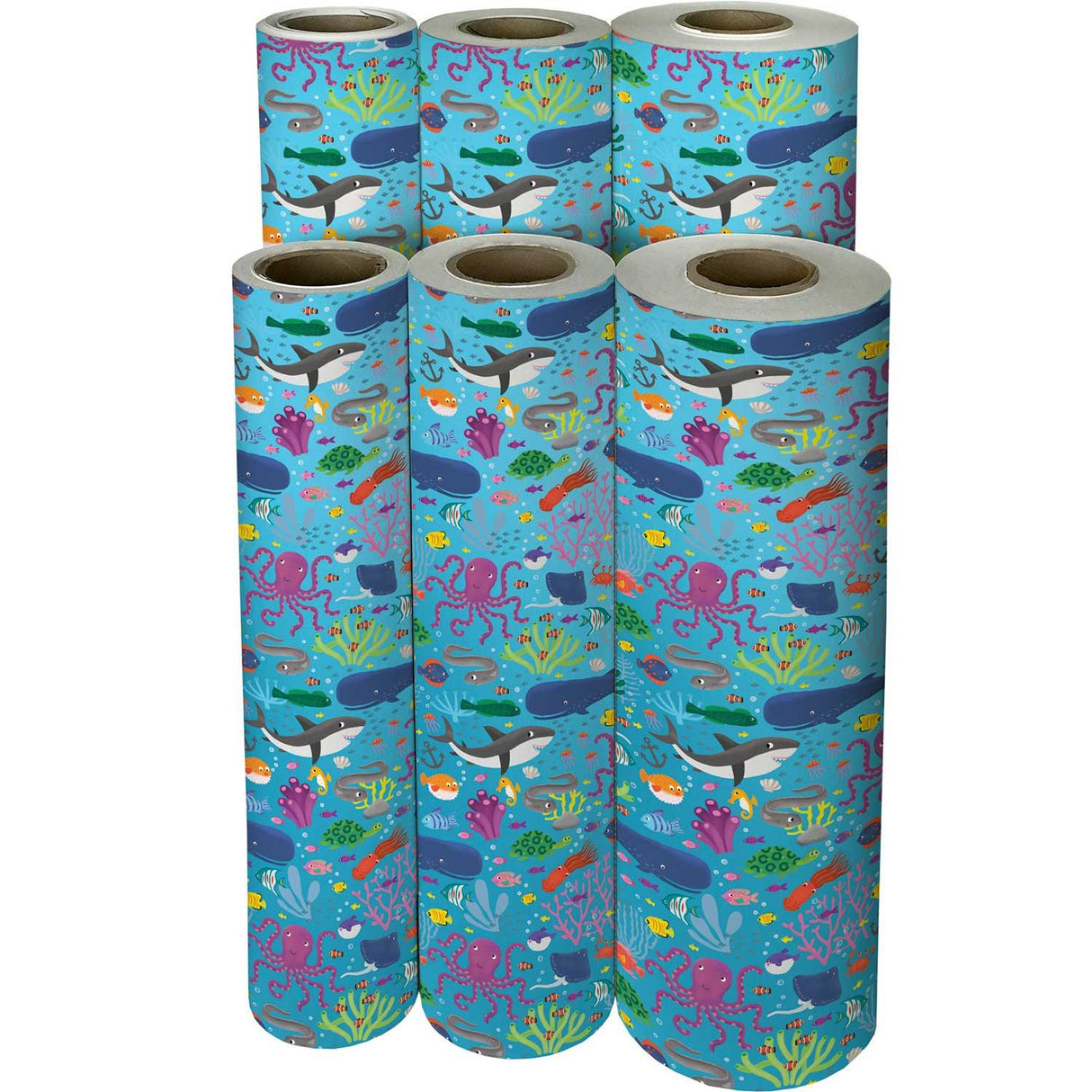 Ocean Friends Kids Gift Wrap by Present Paper - Vysn