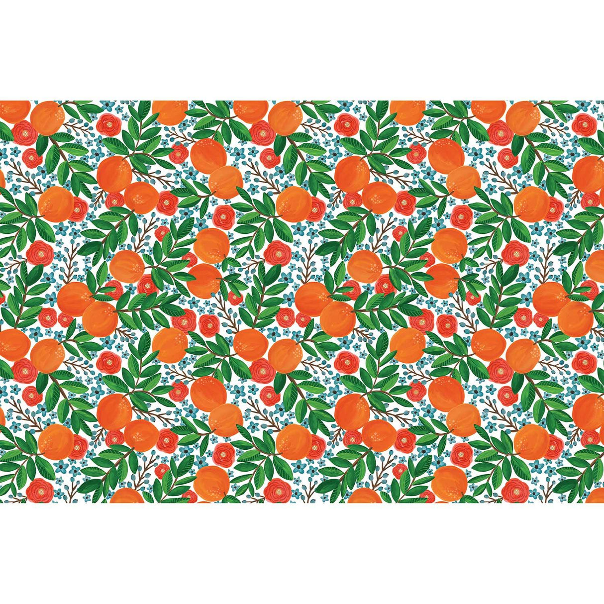 Orange Grove 20" x 30" Floral Gift Tissue Paper by Present Paper - Vysn