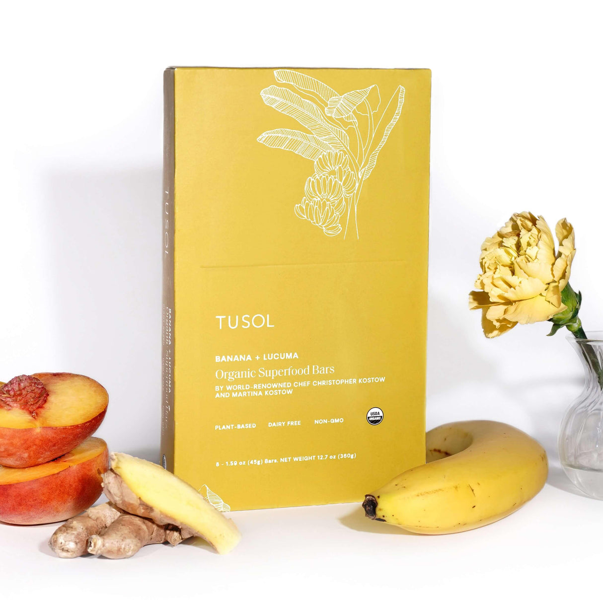 Organic Banana + Lucuma Superfood Bar (8 Pack) by TUSOL Wellness - Vysn