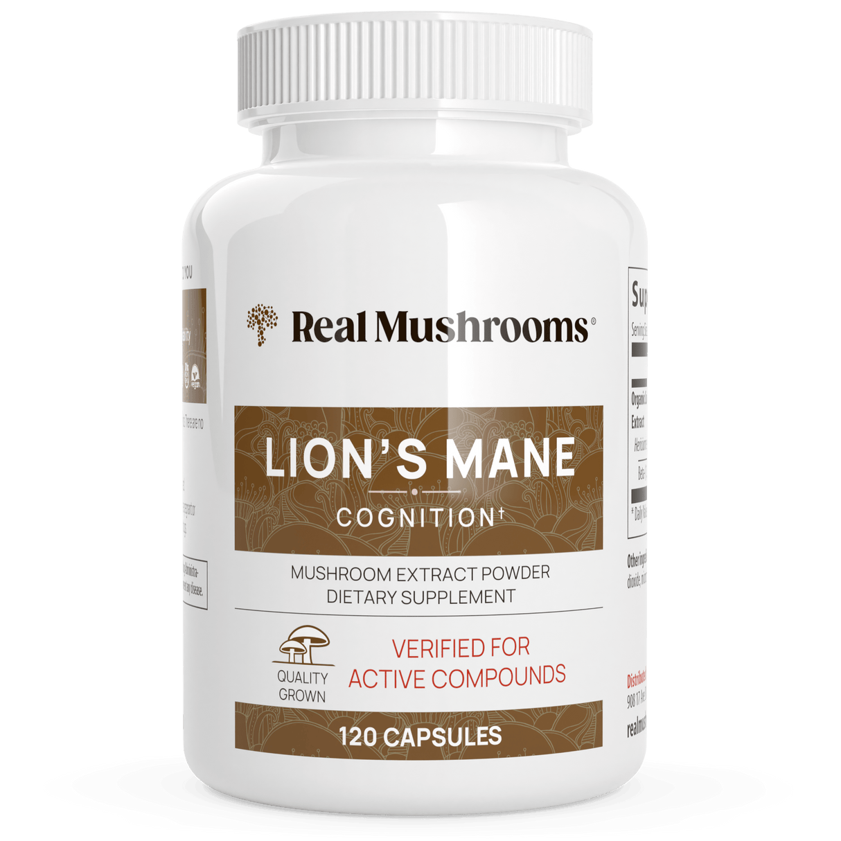 Organic Lions Mane Extract Capsules by Real Mushrooms - Vysn