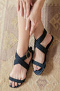 Orra Greek Leather Sandals by ELF - Vysn