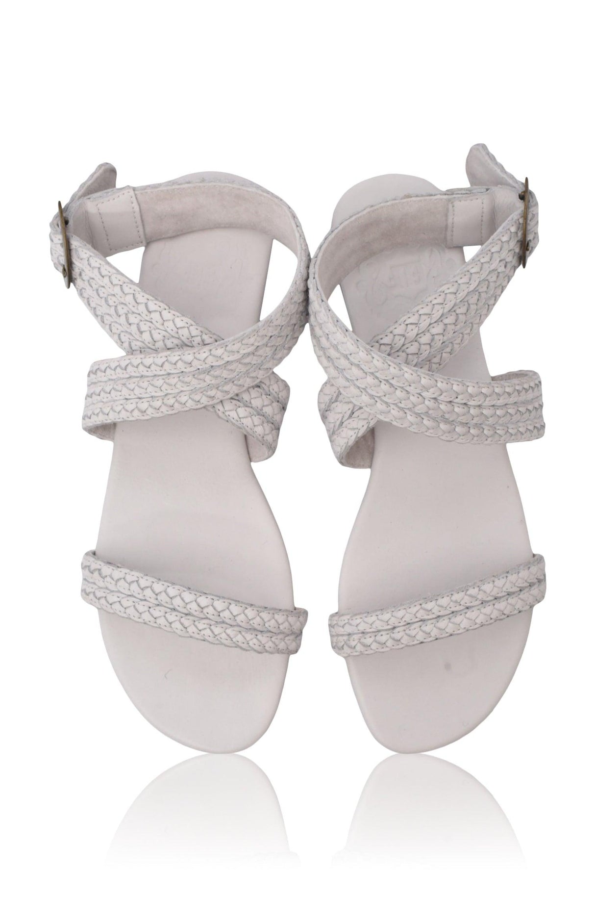 Orra Greek Leather Sandals by ELF - Vysn