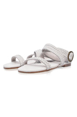 Orra Greek Leather Sandals by ELF - Vysn