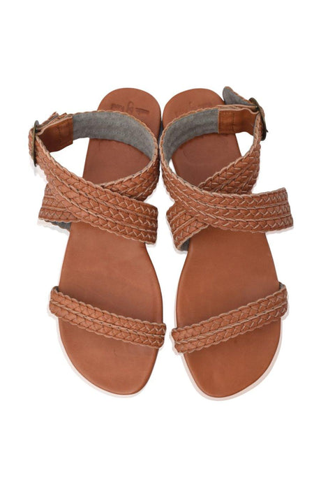 Orra Greek Leather Sandals by ELF - Vysn