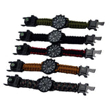 Outdoor Multi function Camping Survival Watch Bracelet Tools With LED Light by VistaShops - Vysn